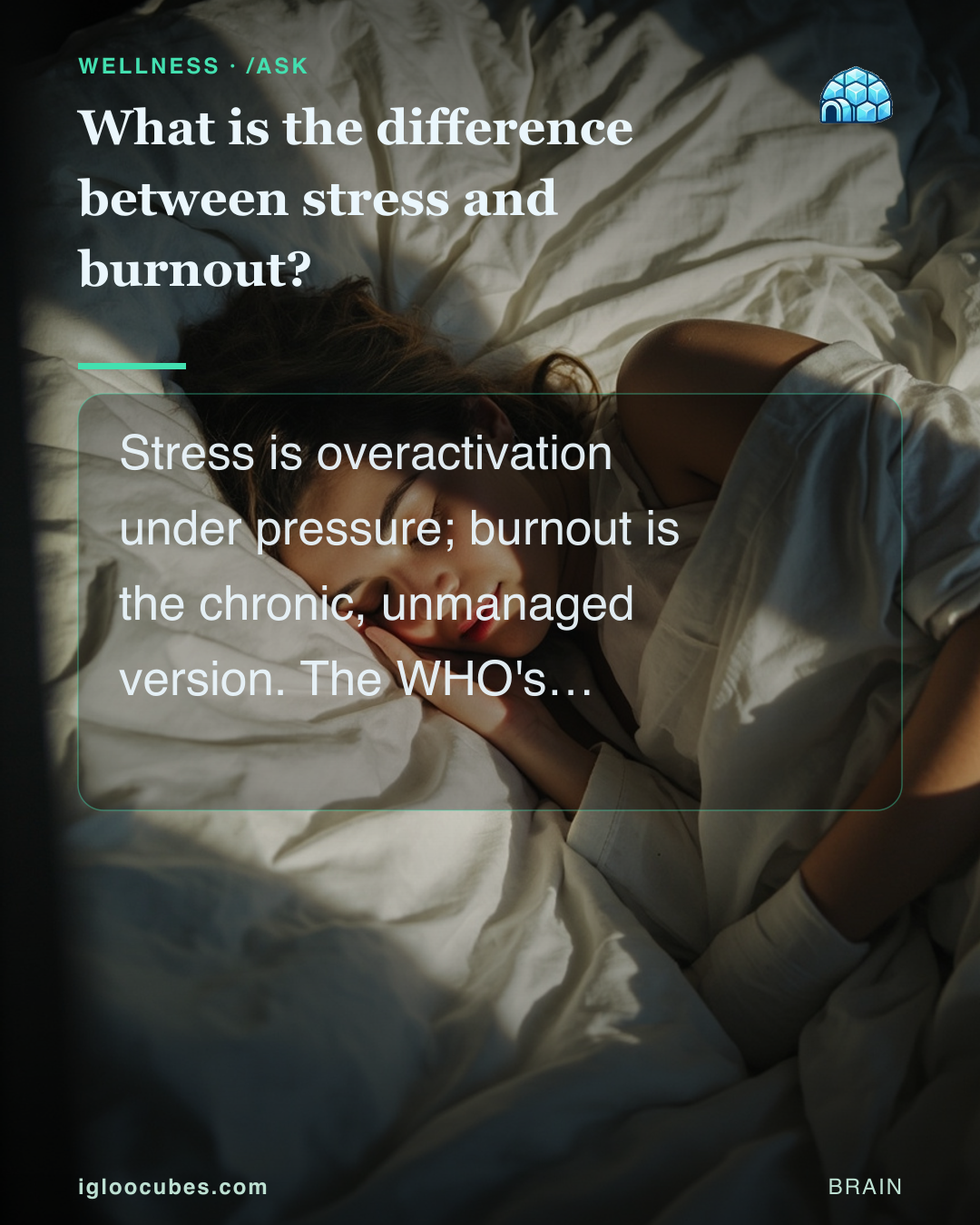 What is the difference between stress and burnout?