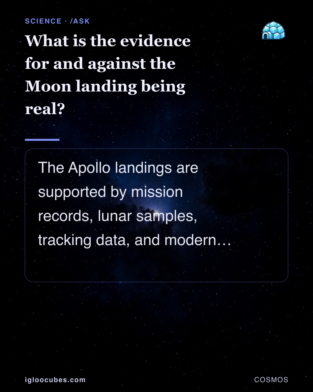 What is the evidence for and against the Moon landing being real?