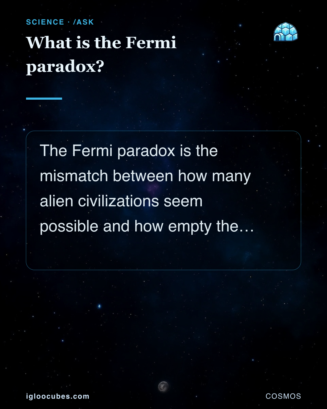What is the Fermi paradox?