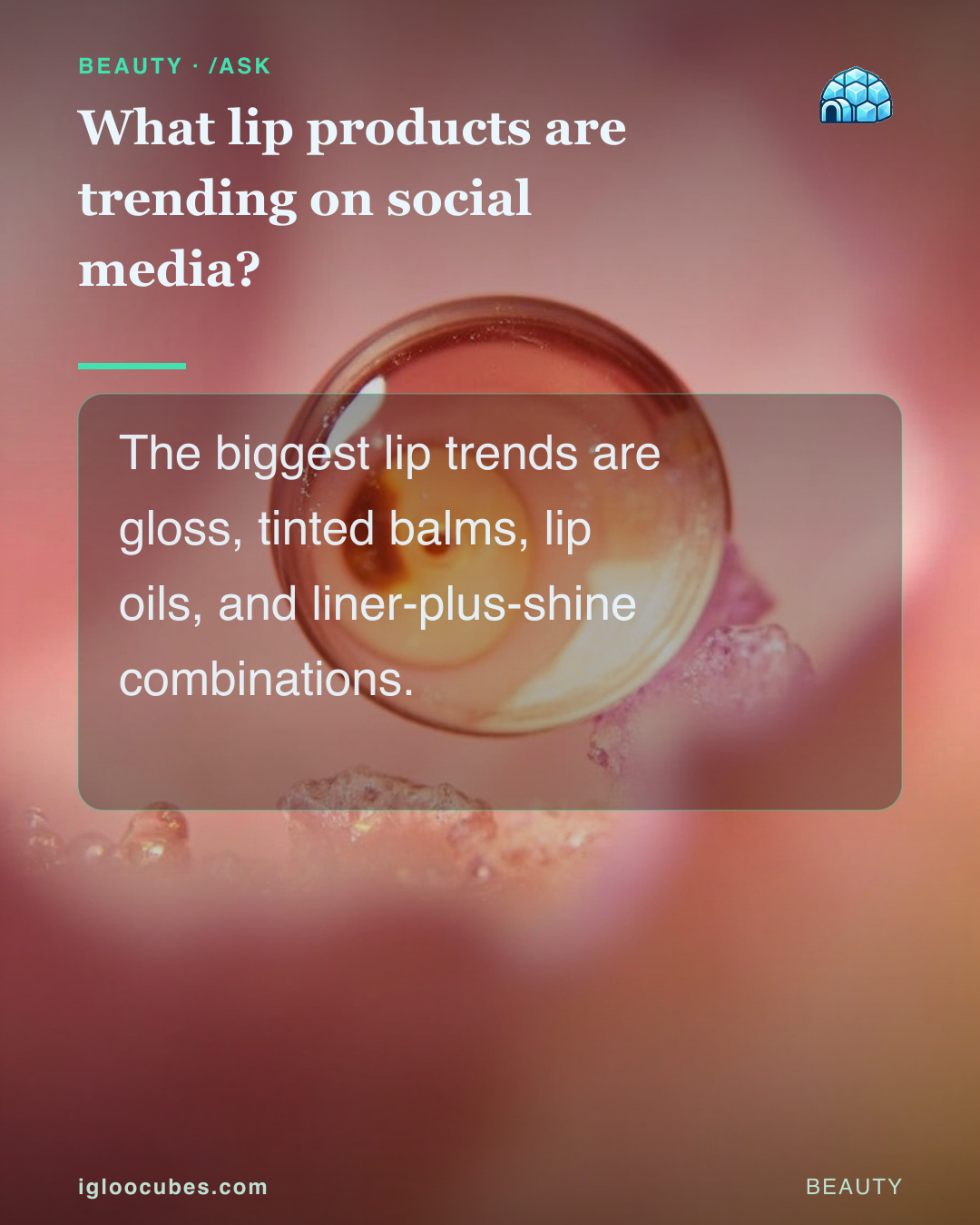What lip products are trending on social media?
