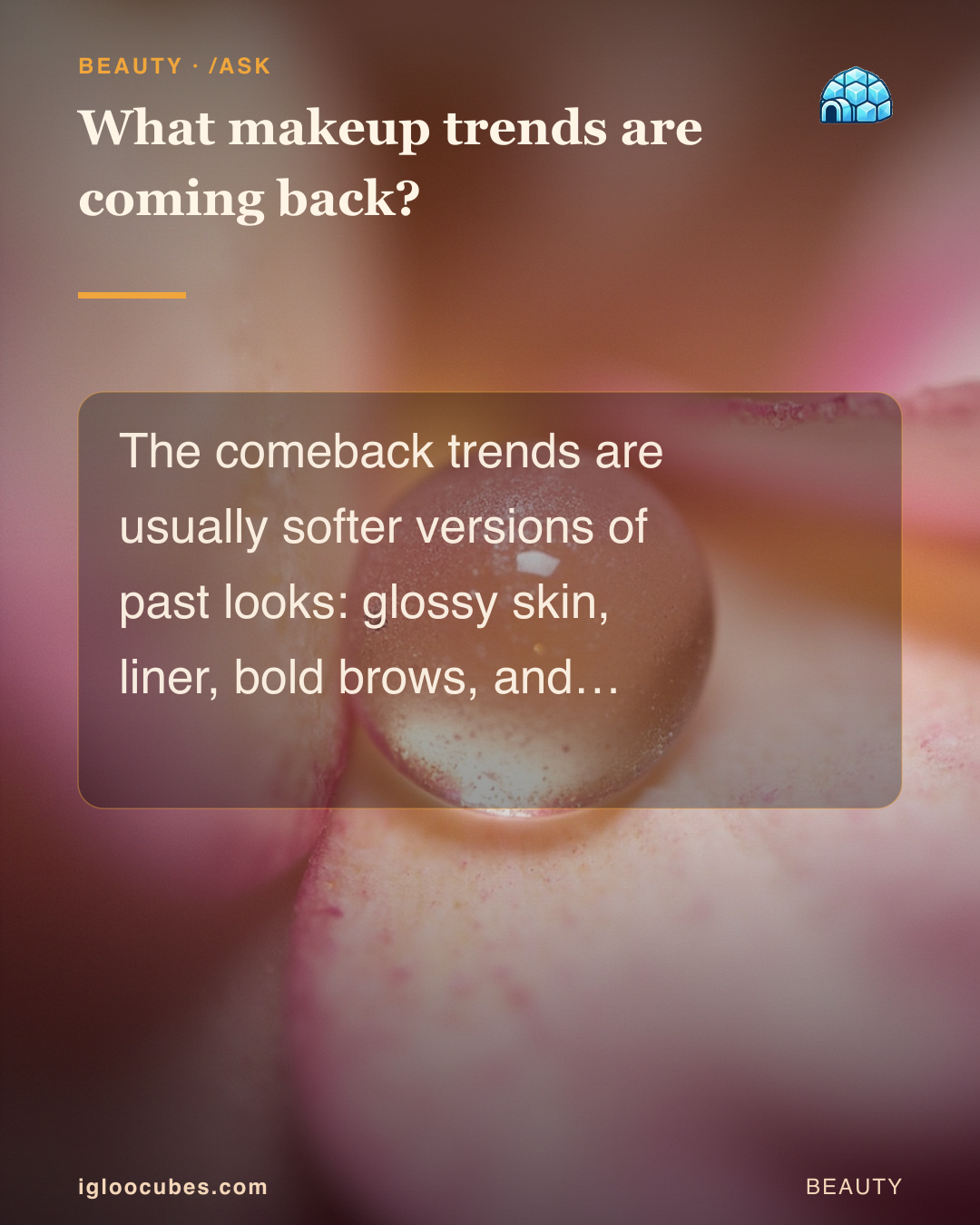 What makeup trends are coming back?