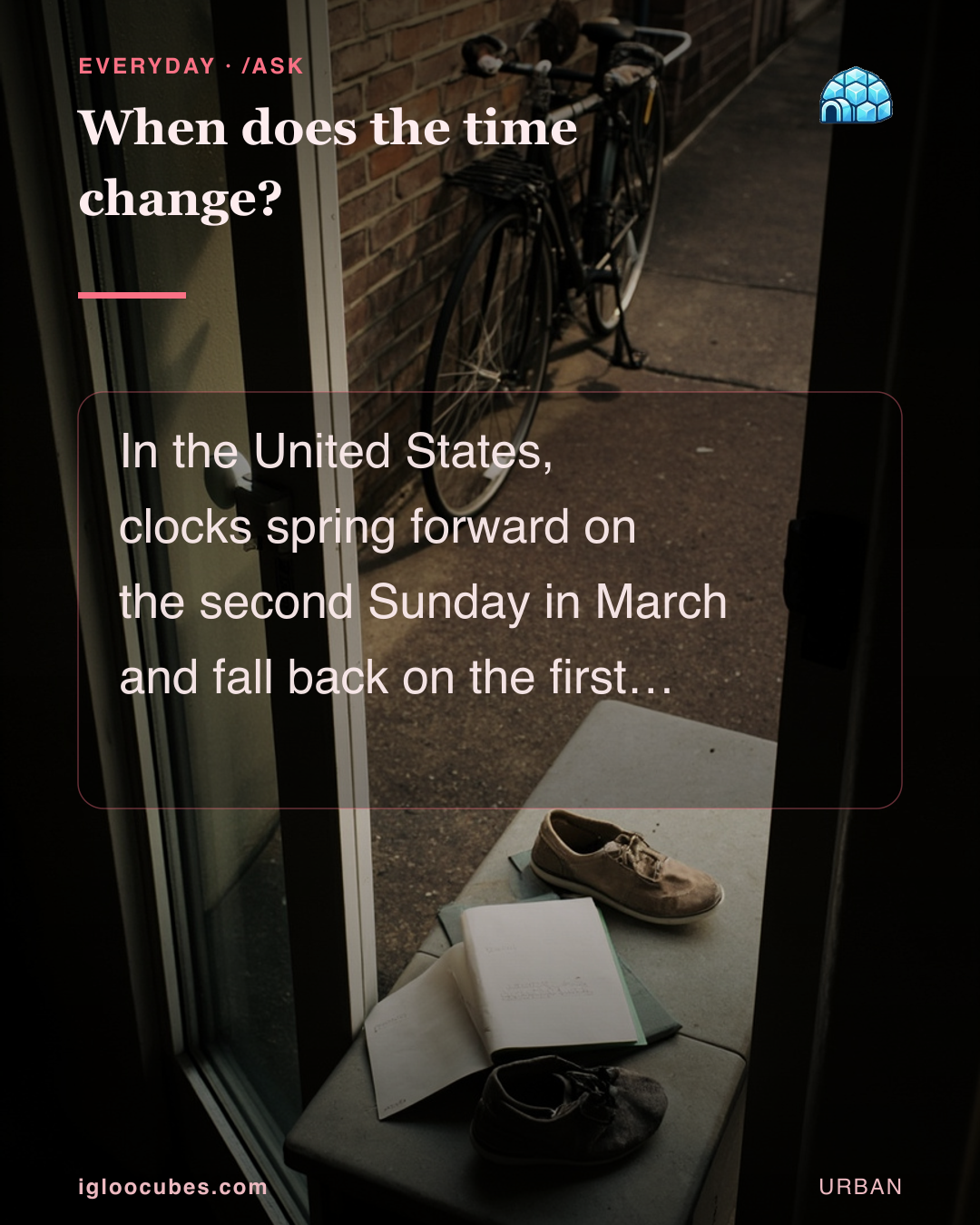 When does the time change?