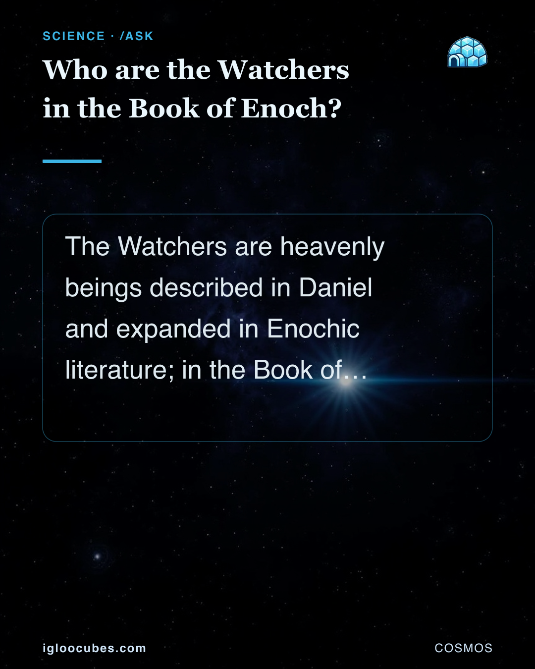 Who are the Watchers in the Book of Enoch?