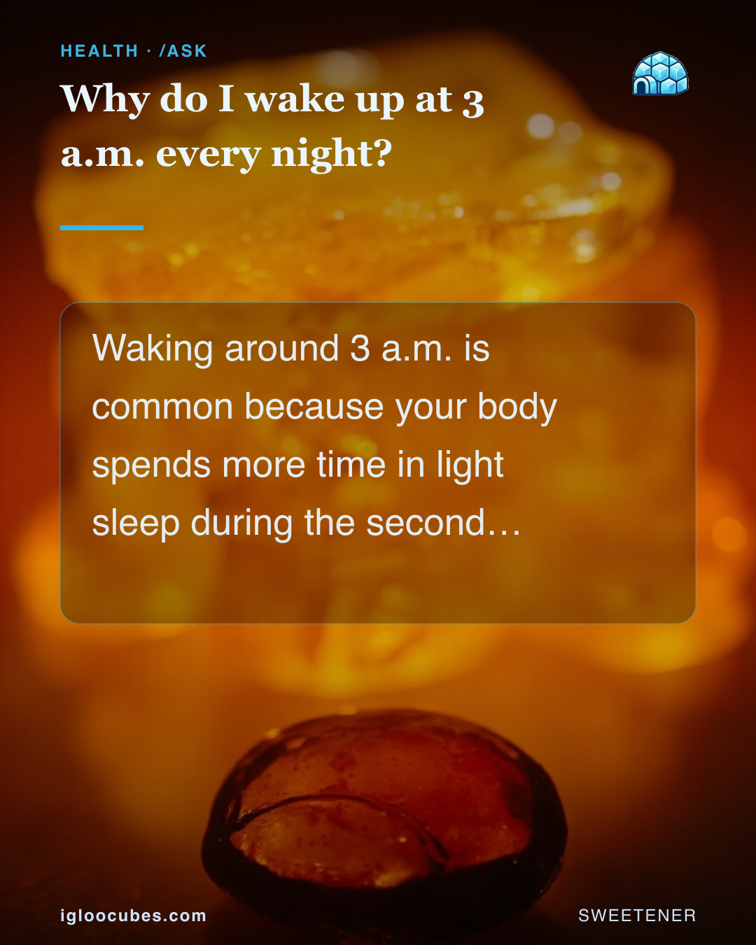 Why do I wake up at 3 a.m. every night?