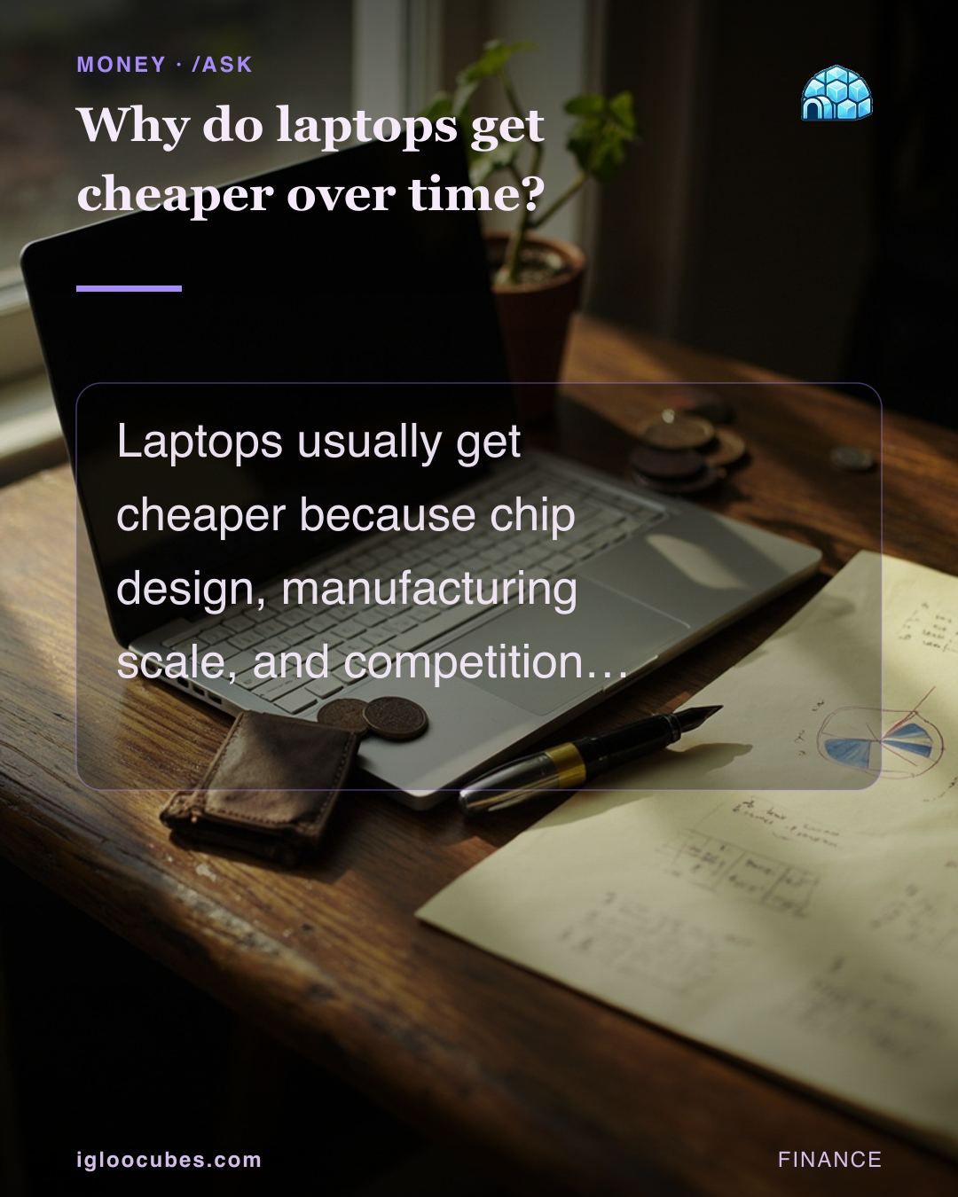Why do laptops get cheaper over time?