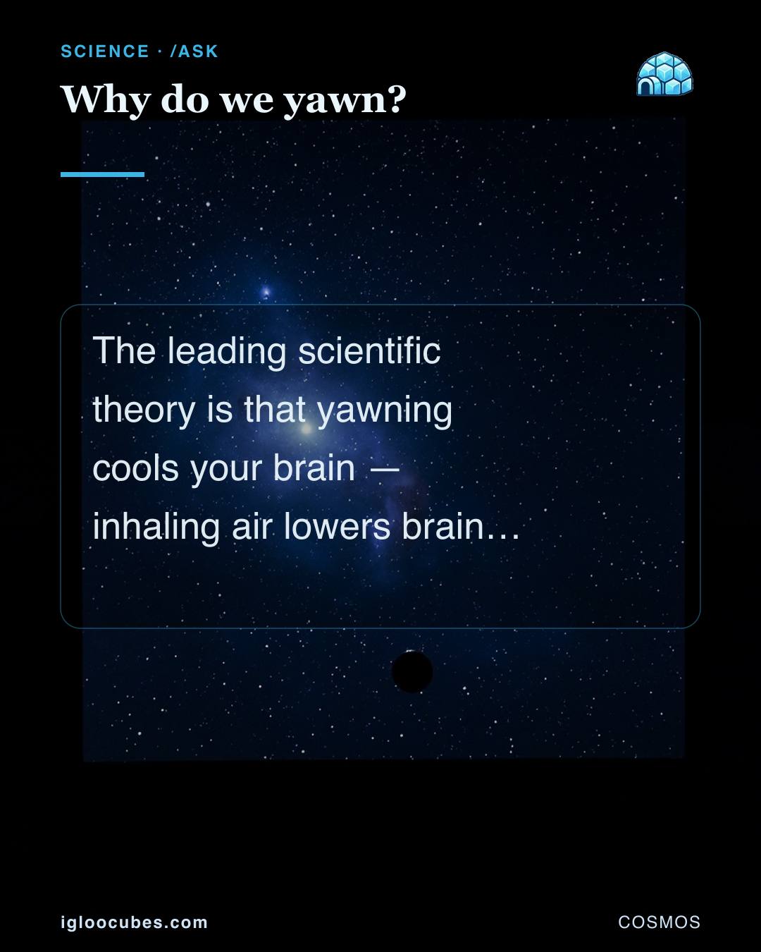 Why do we yawn?